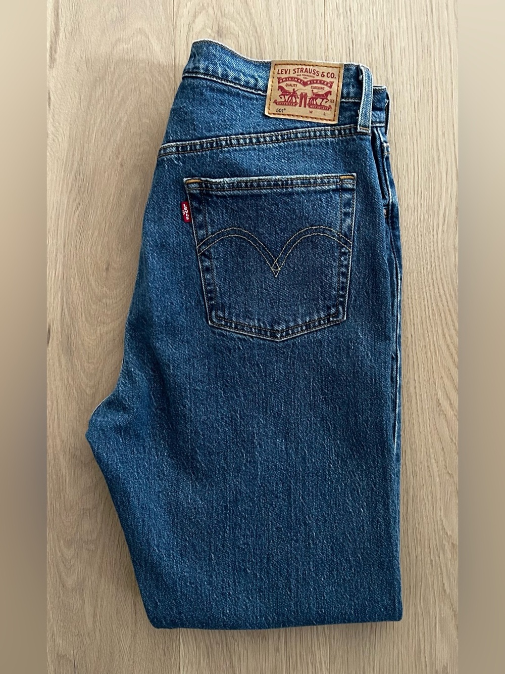 Levis 501 Button Fly Red Tab Jeans - Size 30x30